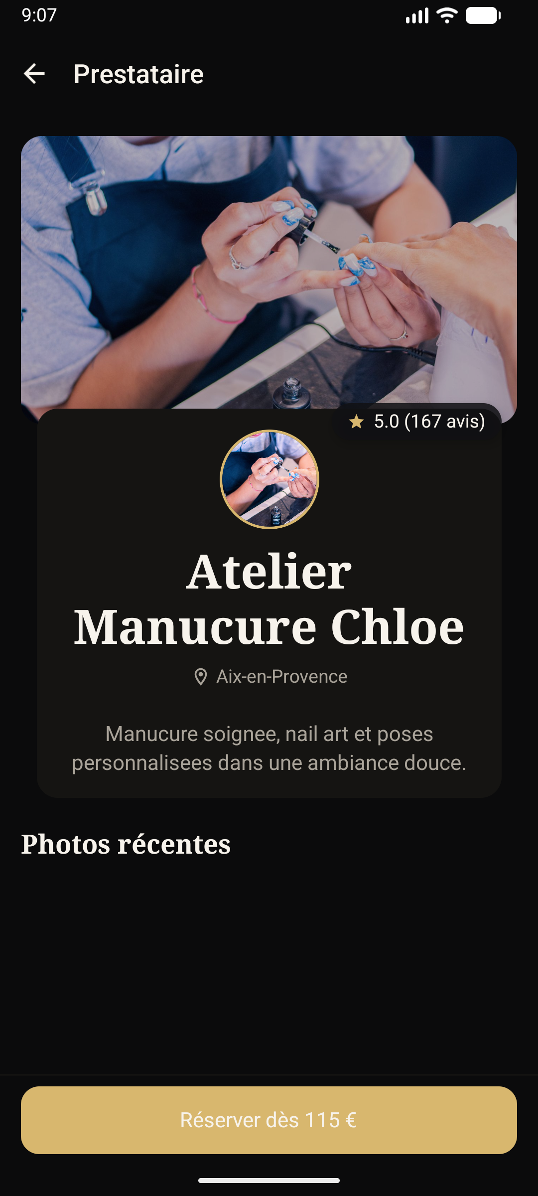 Fiche détaillée d’une professionnelle de la beauté dans Upper Glam