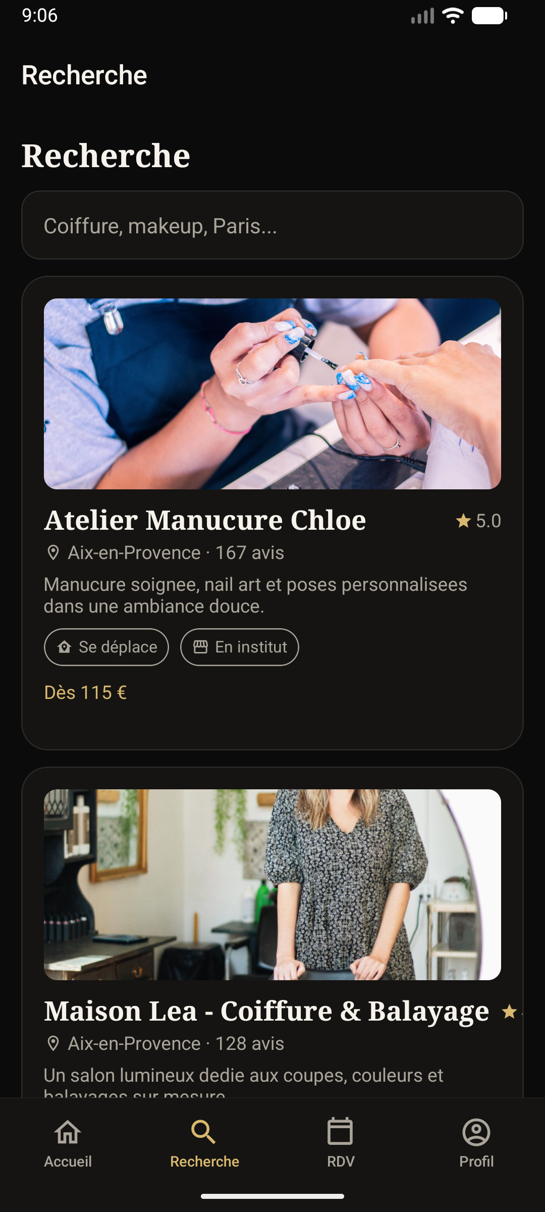 Résultats de recherche de prestataires beauté dans Upper Glam